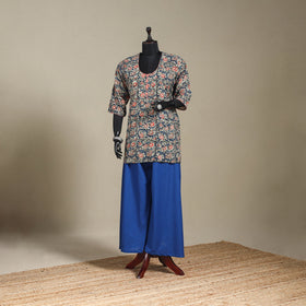 Multicolor - pedana natural dyed cotton short kalamkari