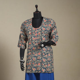 Multicolor - pedana natural dyed cotton short kalamkari