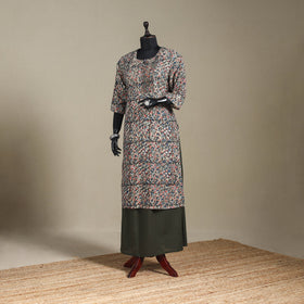 Multicolor - pedana natural dyed cotton straight pintuck