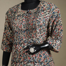 Multicolor - pedana natural dyed cotton straight pintuck