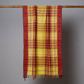  Phulia Bengal Handloom Pure Cotton Stole 