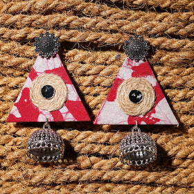 Multicolor - pihu handcrafted gs fabart jhumki earrings