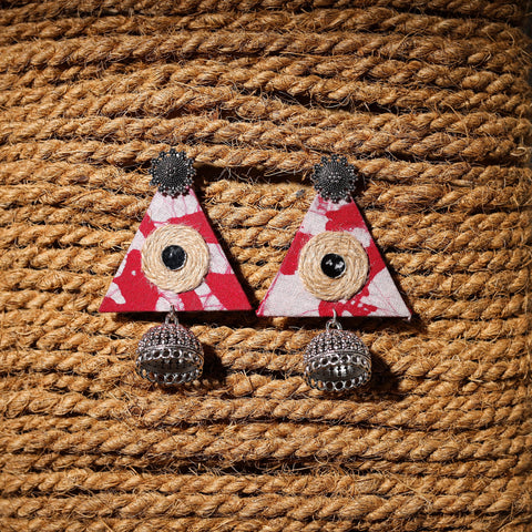 Multicolor - pihu handcrafted gs fabart jhumki earrings
