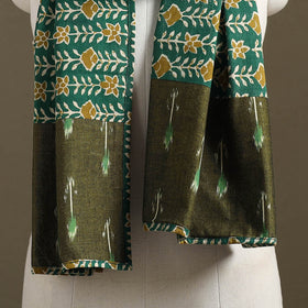 Multicolor - plain cotton patchwork stole 02 - handcrafted