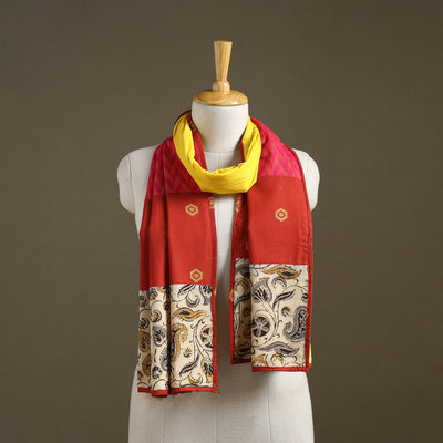 Multicolor Plain Cotton Patchwork Stole
