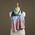 Multicolor - plain cotton patchwork stole 11 - handcrafted