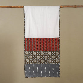 Multicolor Plain Cotton Patchwork Stole