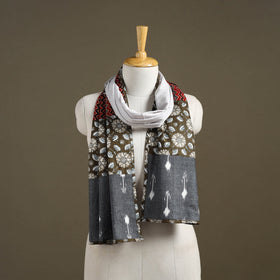 Multicolor Plain Cotton Patchwork Stole