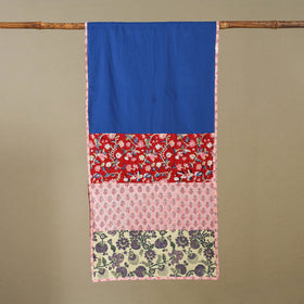 Multicolor Plain Cotton Patchwork Stole