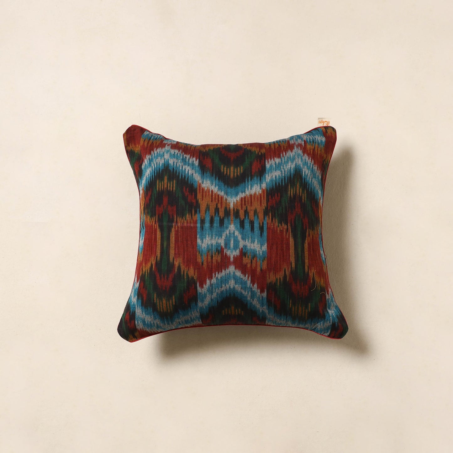 Multicolor - pochampally ikat cotton cushion cover 46