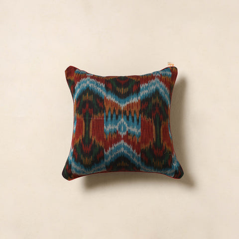 Multicolor - pochampally ikat cotton cushion cover 46