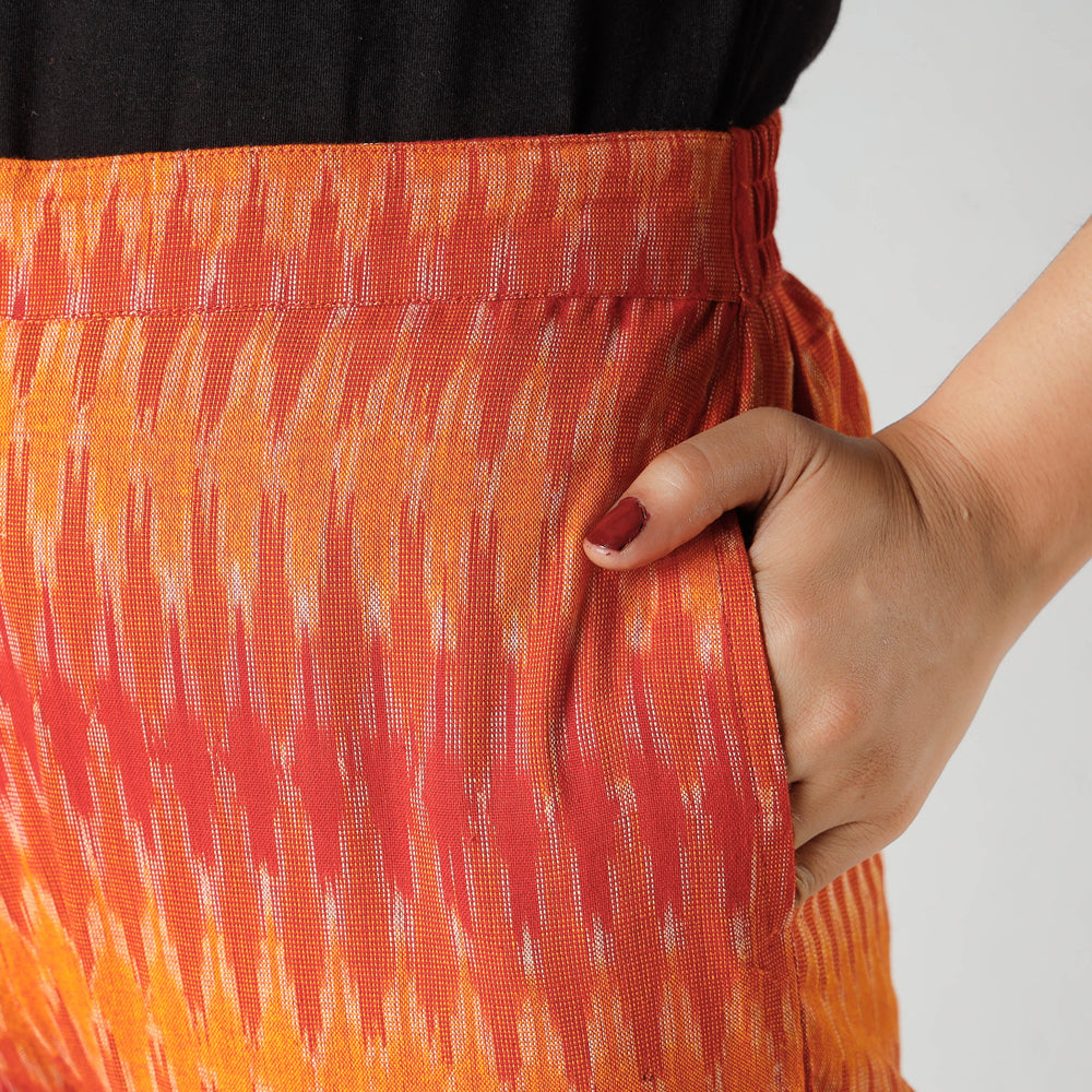  iTokri Casuals - Ikat Cotton Tapered Casual Pant for Women Online at iTokri.com