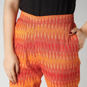  iTokri Casuals - Ikat Cotton Tapered Casual Pant for Women Online at iTokri.com