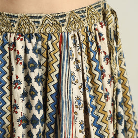 Multicolor - printed 24 kali patchwork cotton long skirt 03