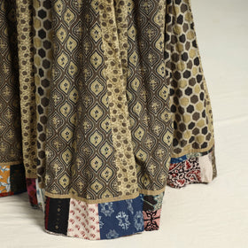 Multicolor - printed 24 kali patchwork cotton long skirt 25
