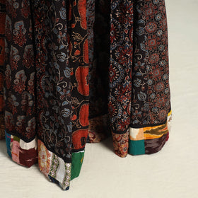 Multicolor - printed 24 kali patchwork cotton long skirt 26