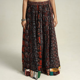 Multicolor - printed 24 kali patchwork cotton long skirt 26