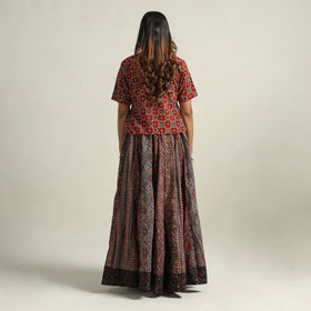 Ajrakh Patchwork Skirt 