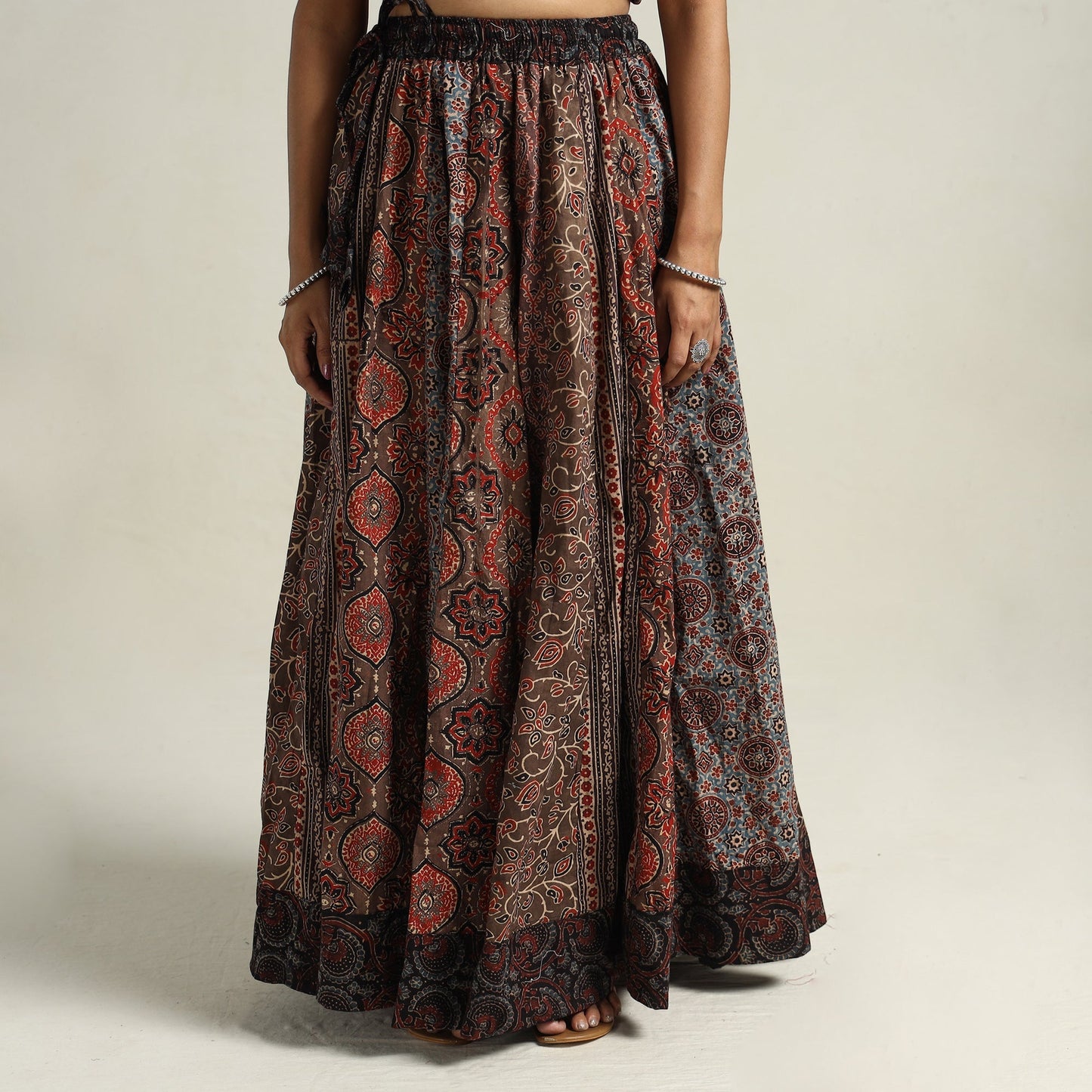 Ajrakh Patchwork Skirt 