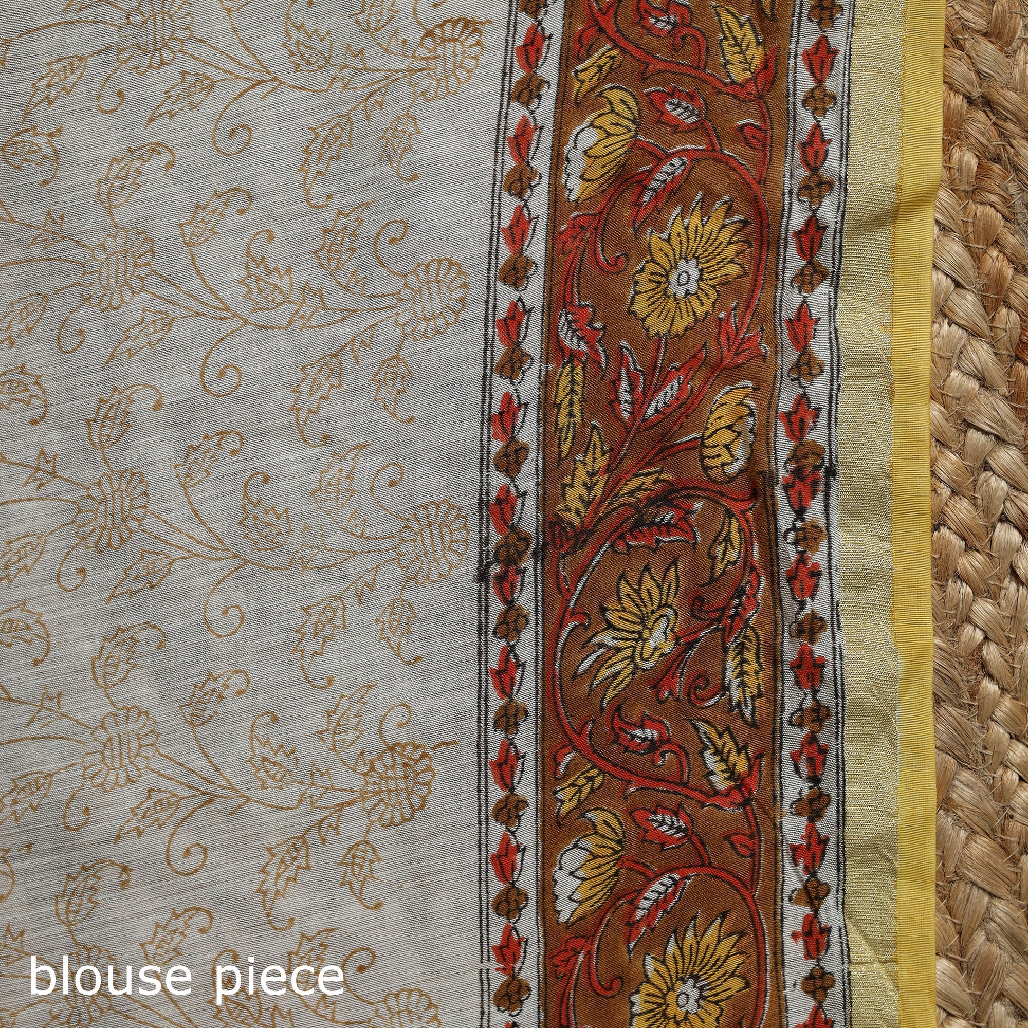 Multicolor - printed chanderi silk sanganeri saree