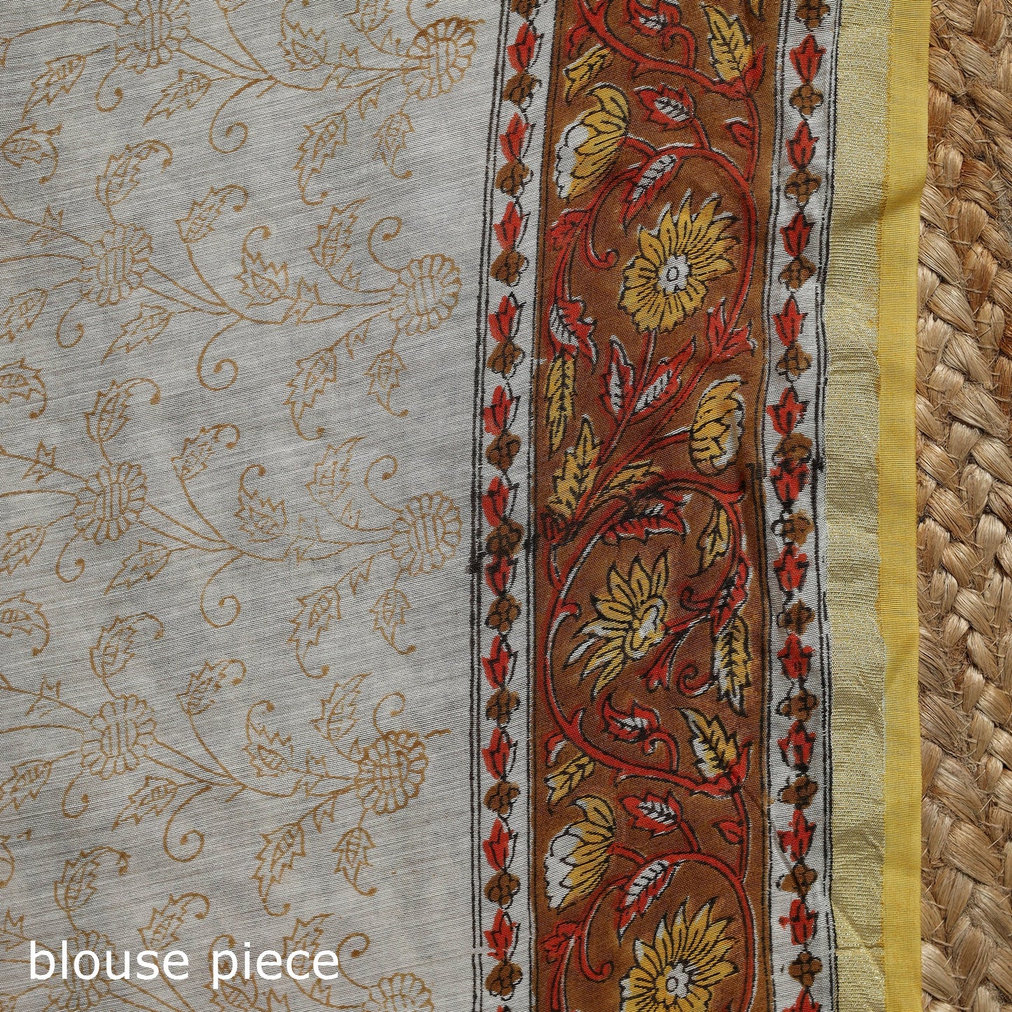 Multicolor - printed chanderi silk sanganeri saree