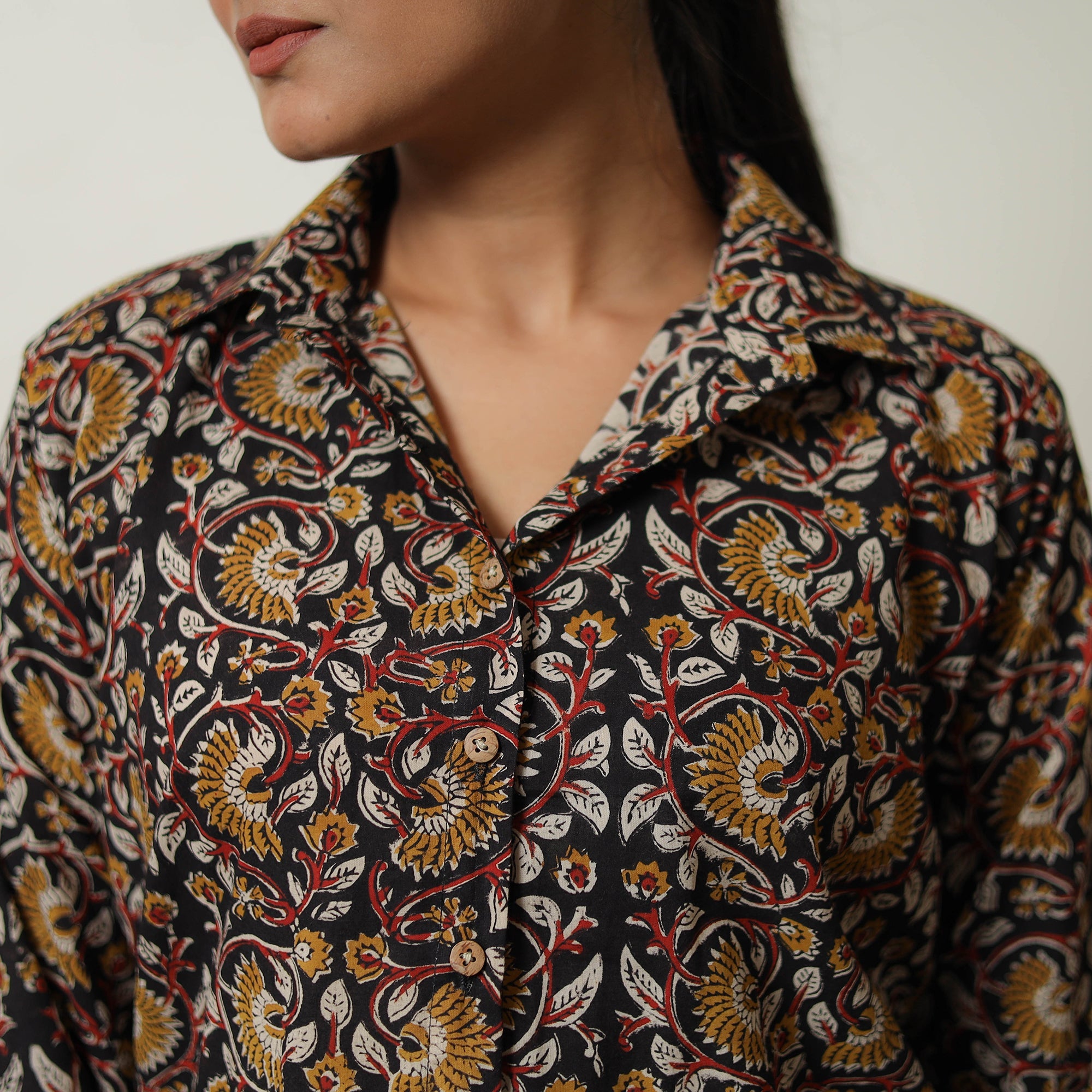  Multicolor Block Print Cotton Bagru Co-Ord Set 