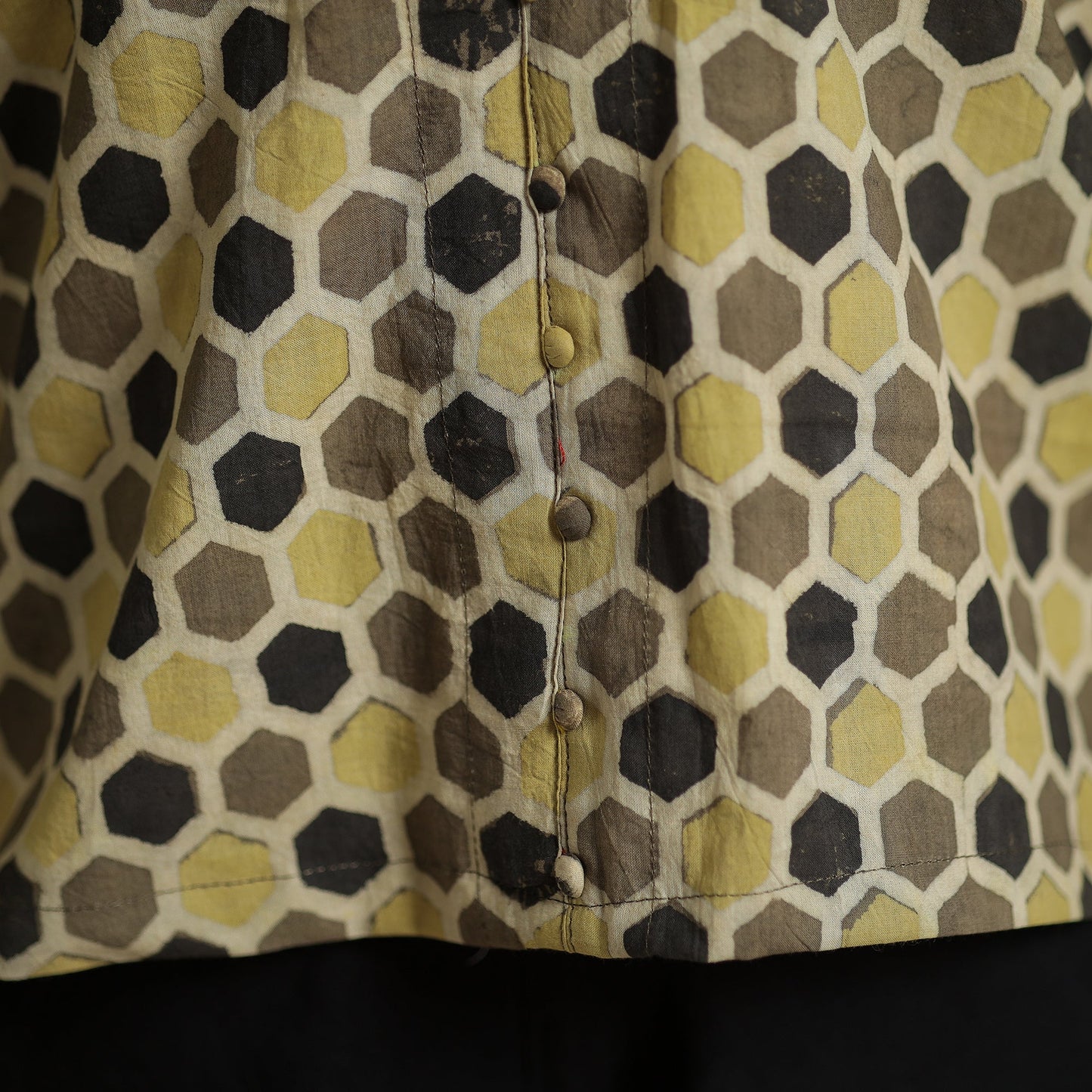  Ajrakh Block Printed Cotton Crop Top 05 