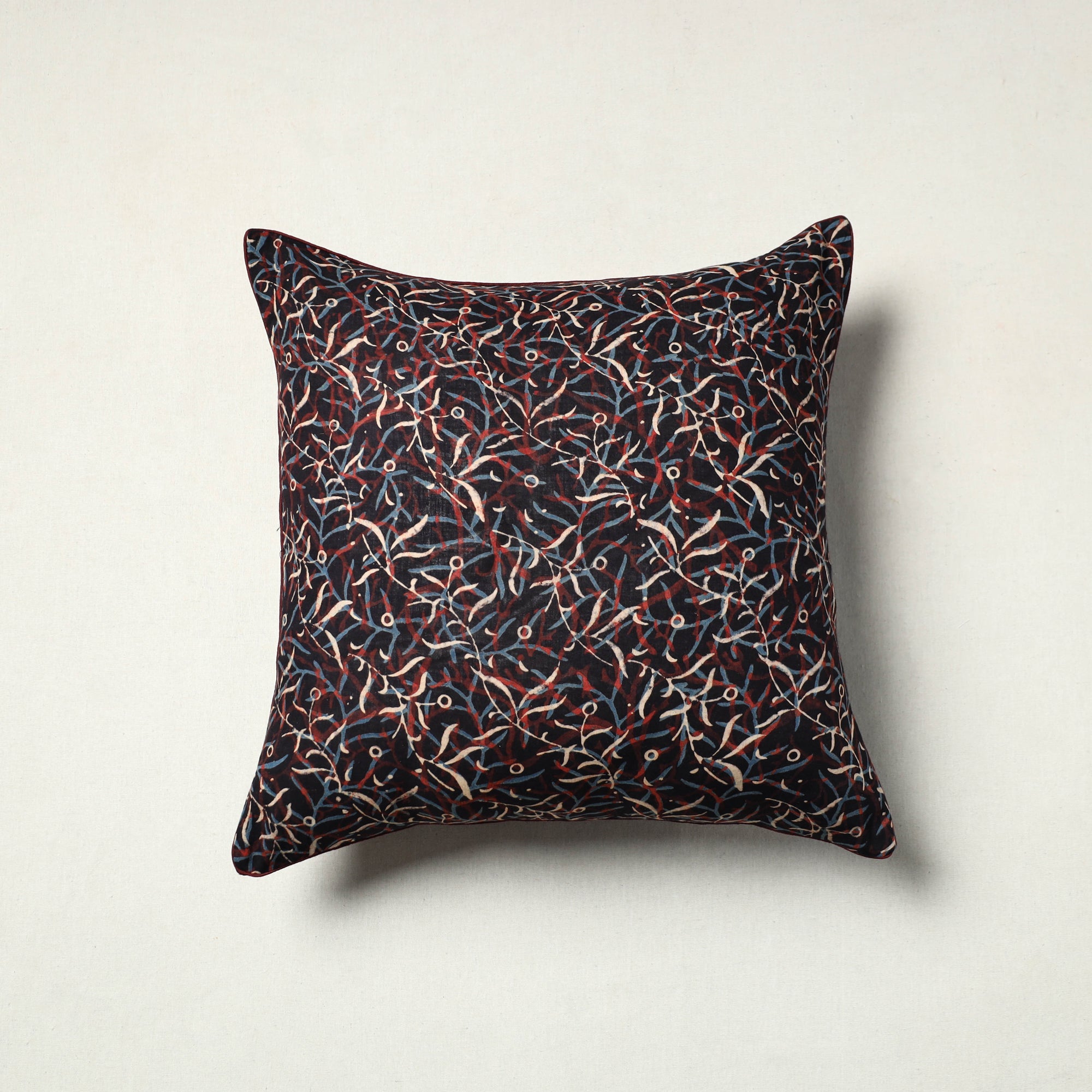 Authentic Multicolor Ajrakh Cushion Cover 
