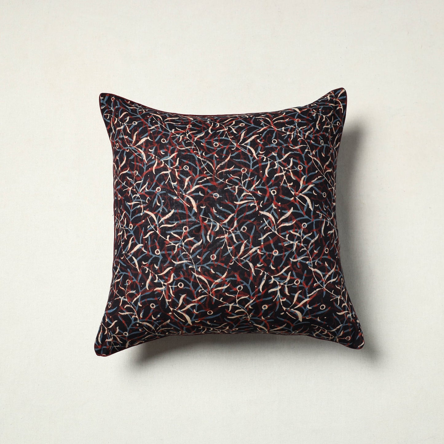 Authentic Multicolor Ajrakh Cushion Cover 