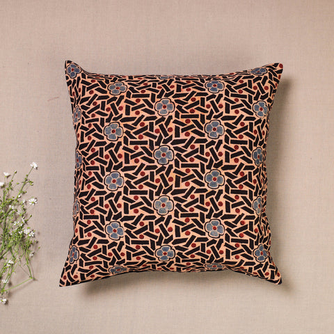  Ajrakh Block Printed Cotton Cushion Cover 