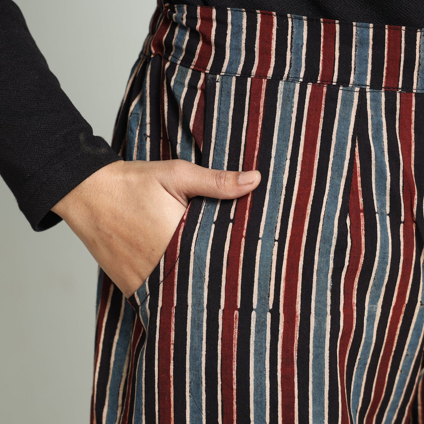 Multicolor - printed cotton elasticated palazzo