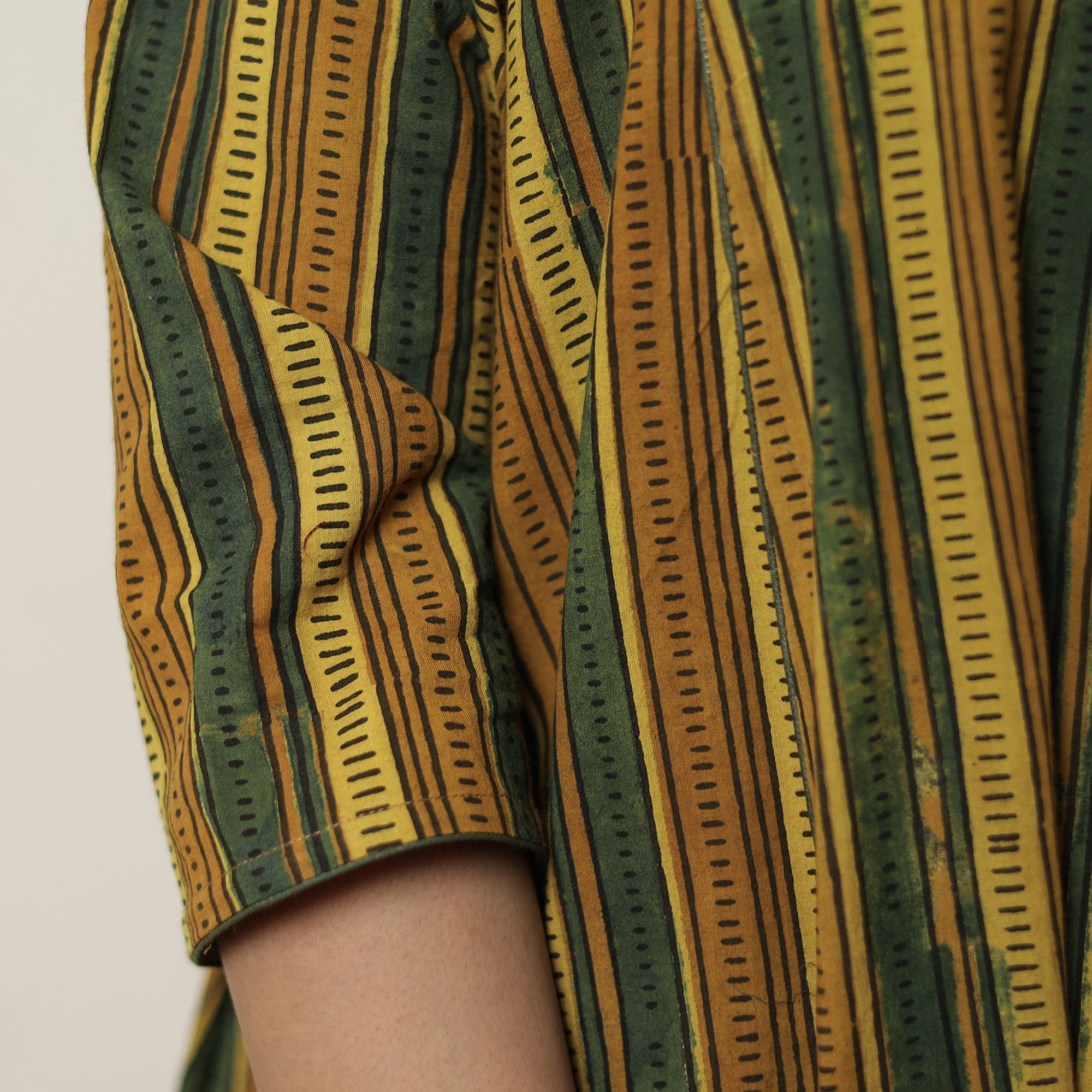  Ajrakh Block Printed Cotton Flared Kurta for Women