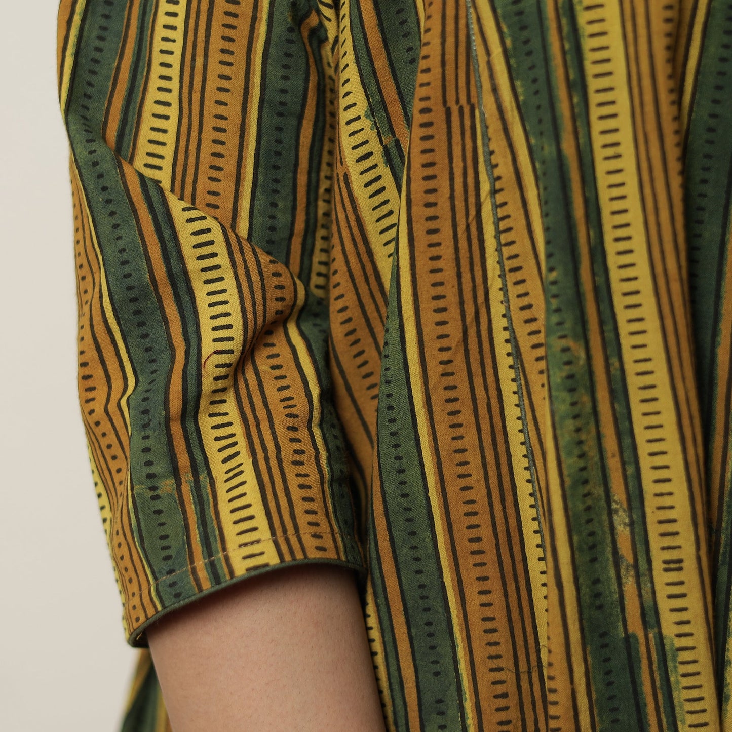  Ajrakh Block Printed Cotton Flared Kurta for Women