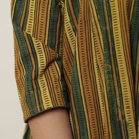  Ajrakh Block Printed Cotton Flared Kurta for Women