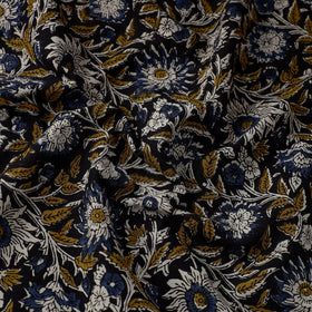  Multicolor Block Printed Cotton Kalamkari Bagru Fabric