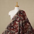Multicolor - printed cotton kalamkari fabric 04