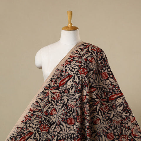 Multicolor - printed cotton kalamkari fabric 10