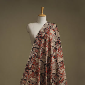 Printed cotton kalamkari fabric 16 - handcrafted