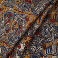 Printed cotton kalamkari fabric 19 - handcrafted
