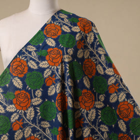 Printed cotton kalamkari fabric 27 - handcrafted