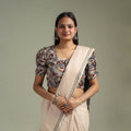 Printed cotton kalamkari readymade blouse 03 - handcrafted