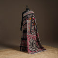 Printed cotton kalamkari saree 23 - handcrafted