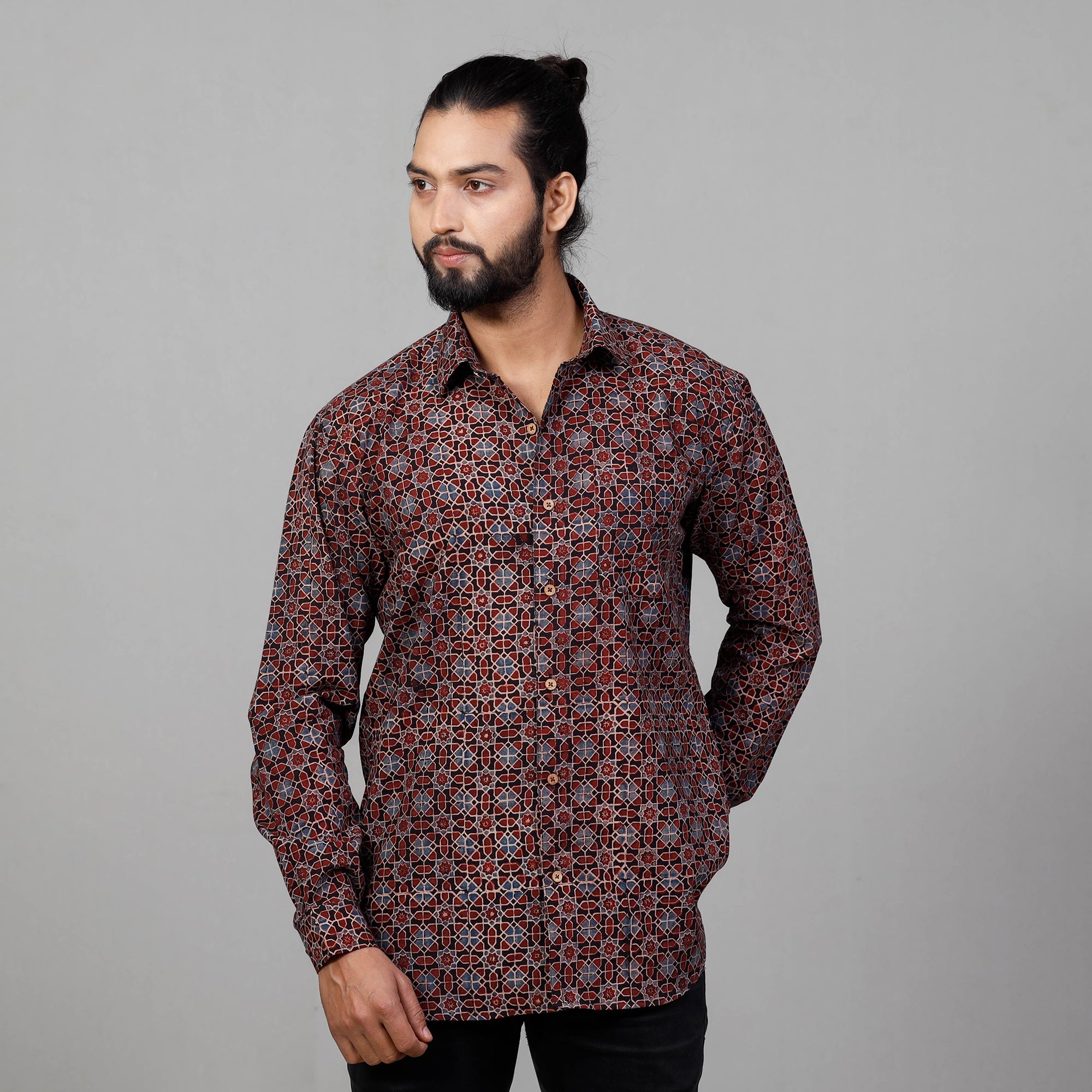 ajrakh shirt 