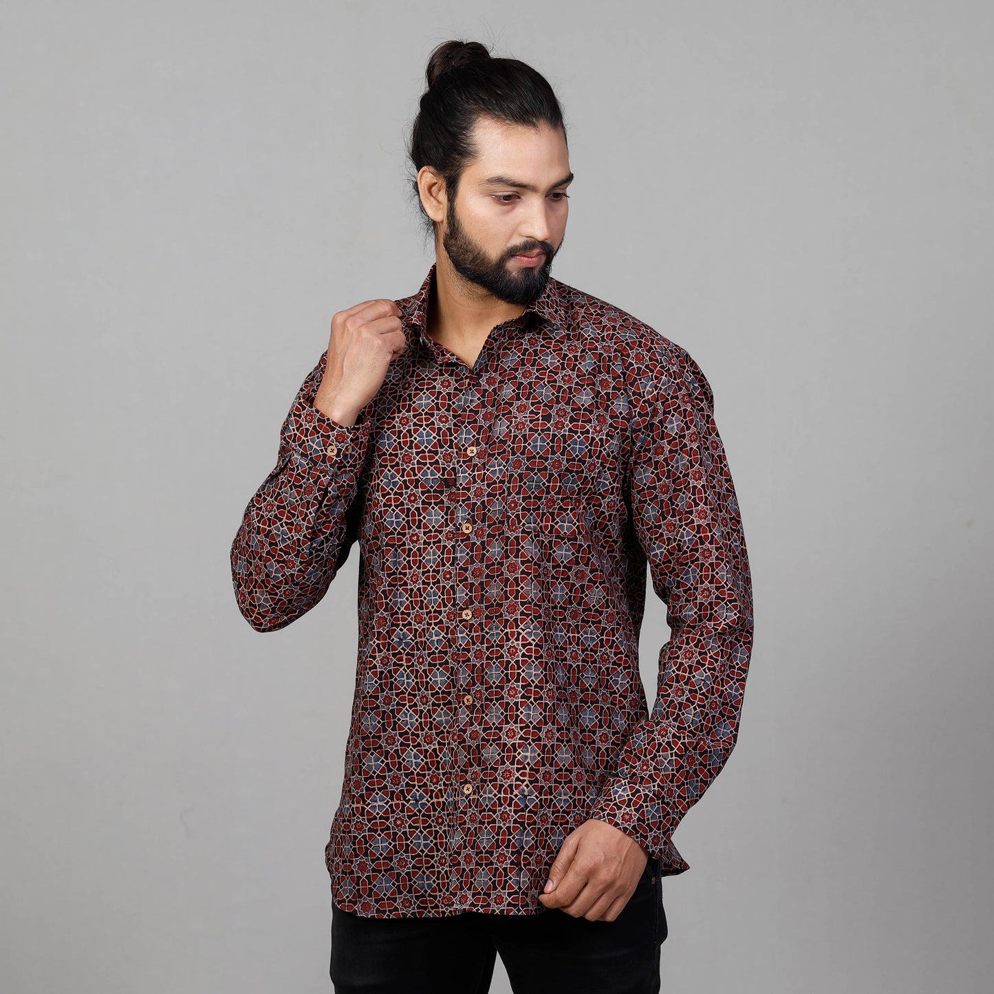 ajrakh shirt 