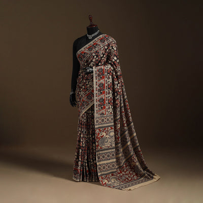 Multicolor - printed cotton nellore kalamkari saree 05