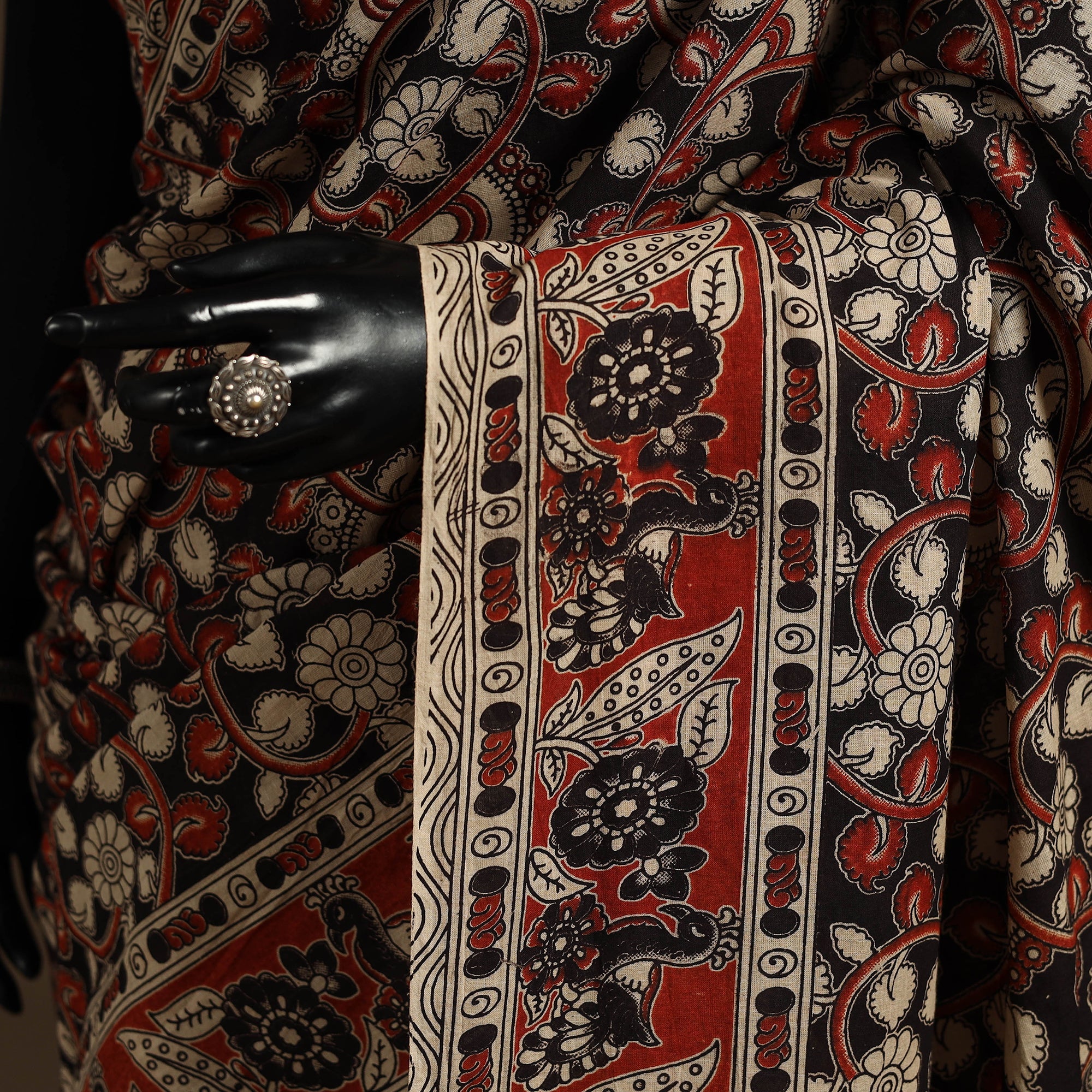 Multicolor - printed cotton nellore kalamkari saree 05