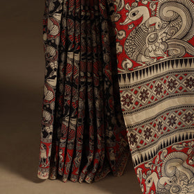 Multicolor - printed cotton nellore kalamkari saree 09