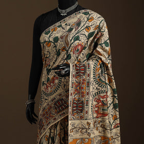 Multicolor - printed cotton nellore kalamkari saree 49