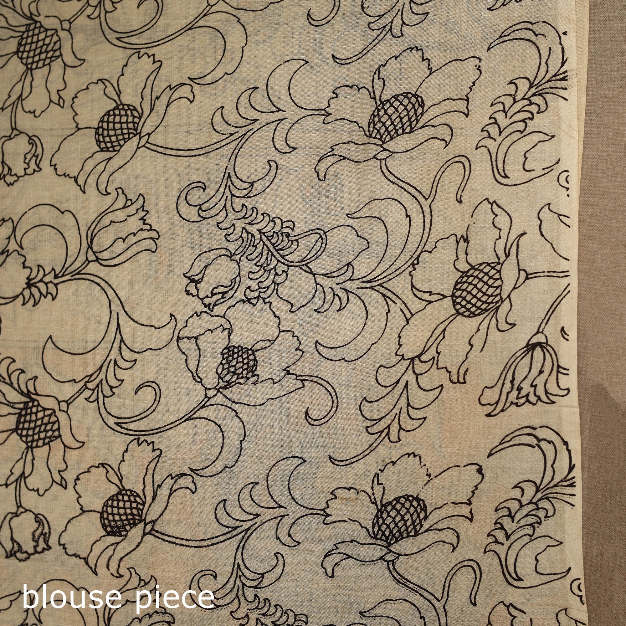 Multicolor - printed cotton nellore kalamkari saree 49