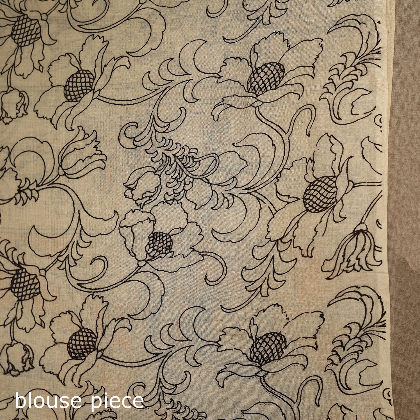 Multicolor - printed cotton nellore kalamkari saree 49